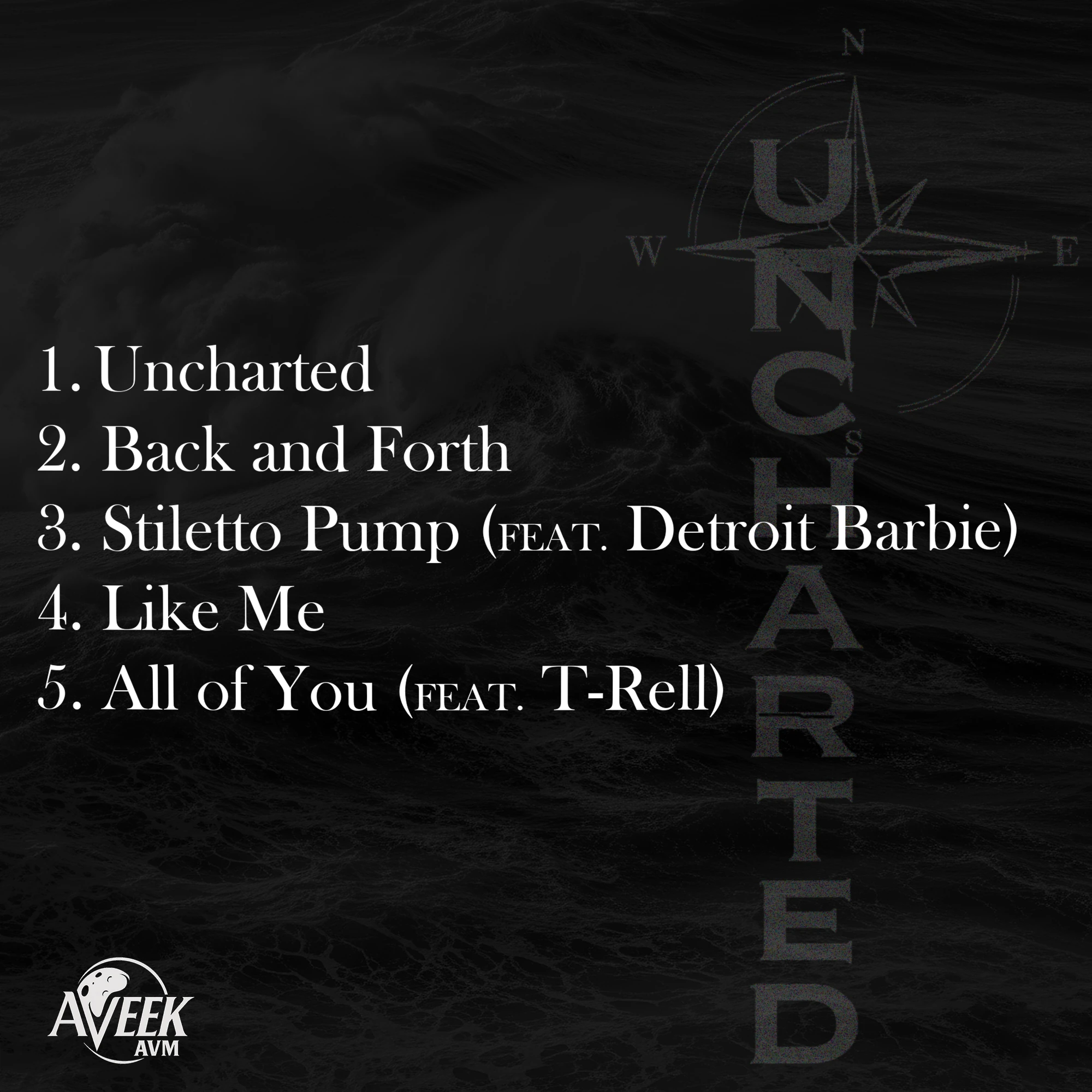 Uncharted rear artwork and track list